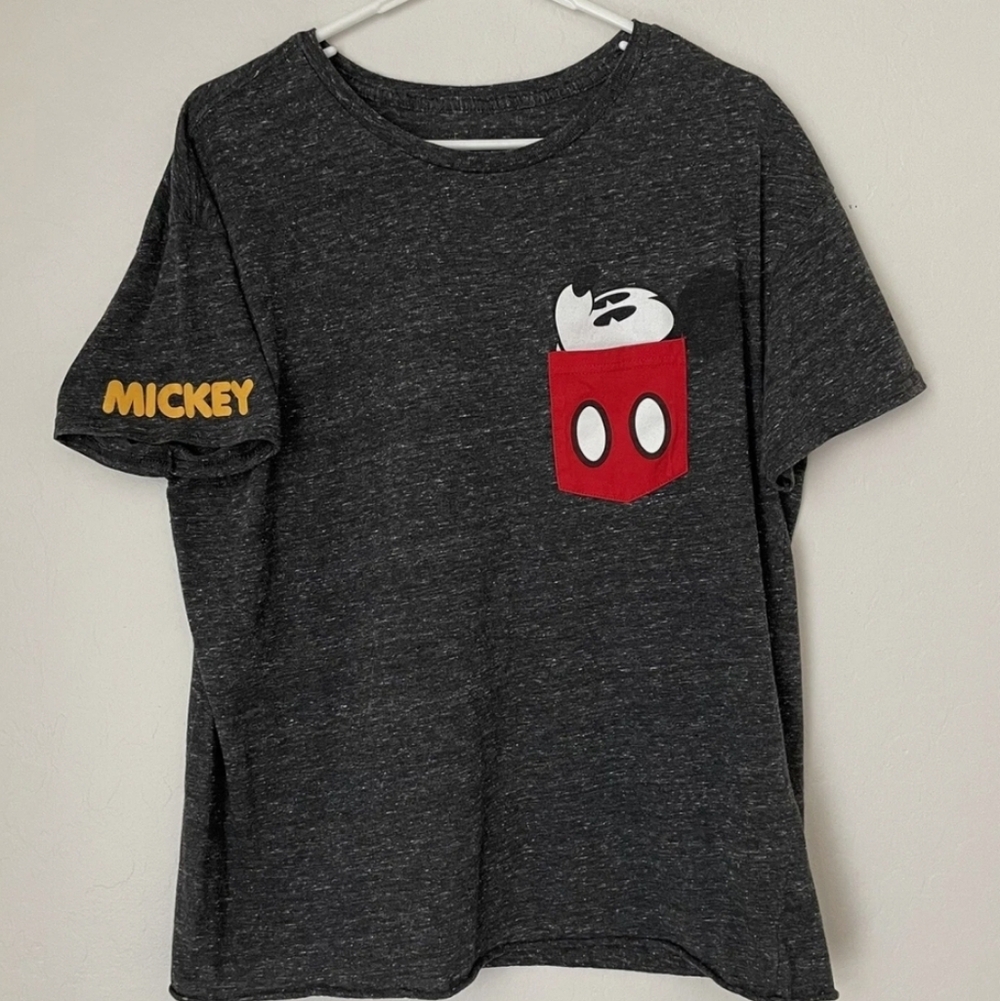 Disney Mickey Mouse Women's Short Sleeve Speckled Tee